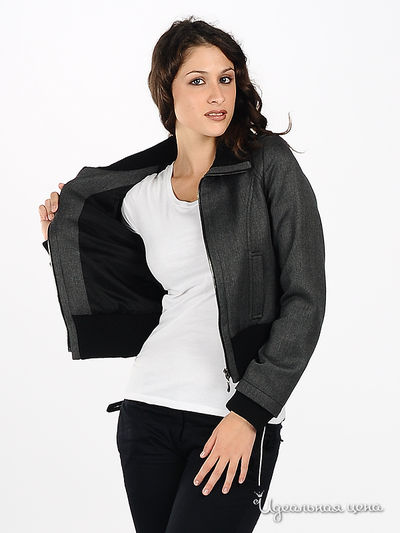 Куртка OUI женская, цвет серый / черный