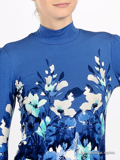 Блузка Remix женская, цвет синий / цветочный принт