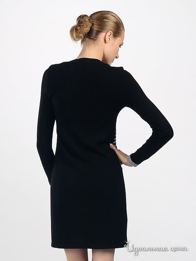 Платье Remix женское, цвет черный / серая полоска