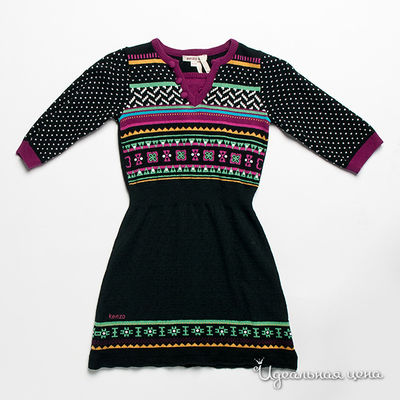 Платье Kenzo Kids, цвет цвет черный