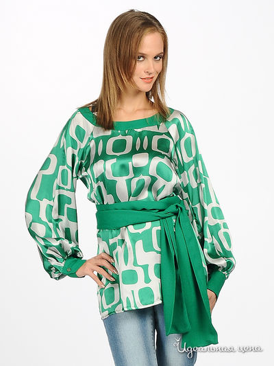 Блуза Italystyle, цвет цвет зеленый