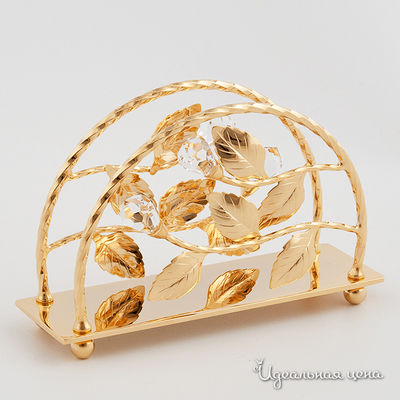 Салфетница Svarovski Crystal, цвет цвет золото