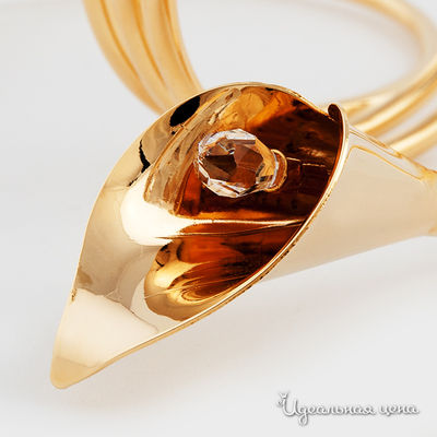 Кольцо для салфеток Swarovski Crystal ЗМЕЙКА, цвет золото