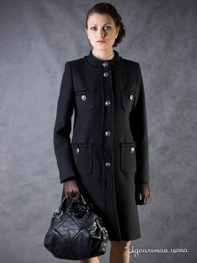 пальто Bizzaro женское, цвет чёрный