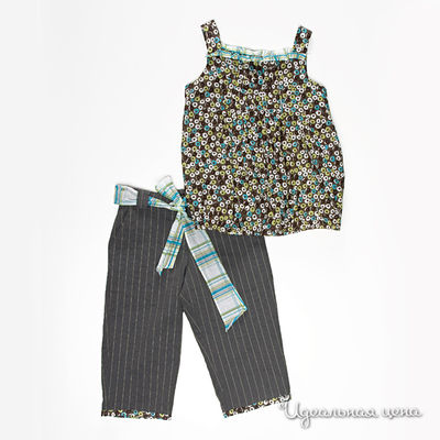 Комплект: блуза и брюки  для девочки,  рост 104-152 см