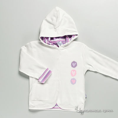 Куртка Liliput для девочки, цвет белый / сиреневый / розовый