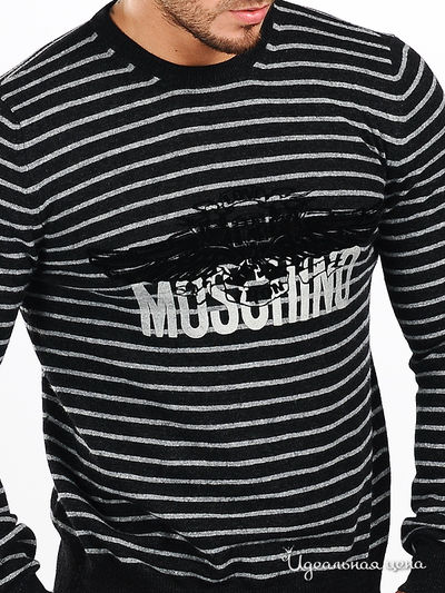 Джемпер Moschino MS мужской, цвет черный / серый
