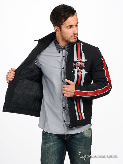 Куртка Moschino MS мужская, цвет черный