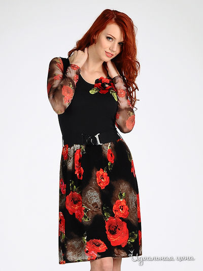 Платье Angellik, цвет цвет черный / красный