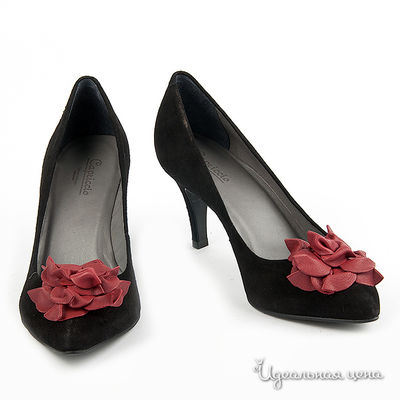 Туфли capriccio женские, цвет черный / терракотовый