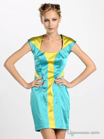 Платье Maria Rybalchenko, цвет цвет голубой / салатовый