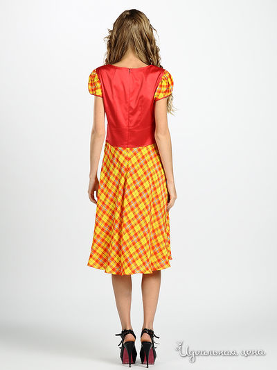 Платье Maria Rybalchenko женское, цвет малиновый / желтый
