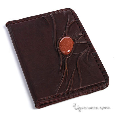 Обложка для паспорта Кажан, цвет темно-коричневый