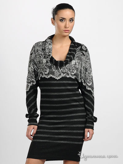 Платье Adzhedo, цвет цвет серый / черный