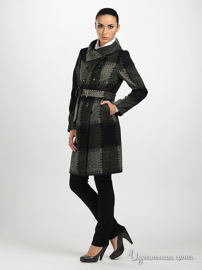 Пальто Adzhedo женское, цвет серый / черный