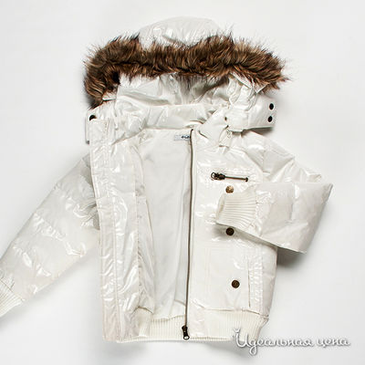 Куртка Dodipetto для девочки, цвет белый, рост 116-122 см