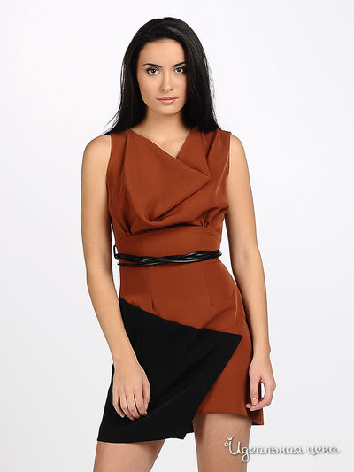 Платье Sexy woman&Northland, цвет цвет терракотовый / черный