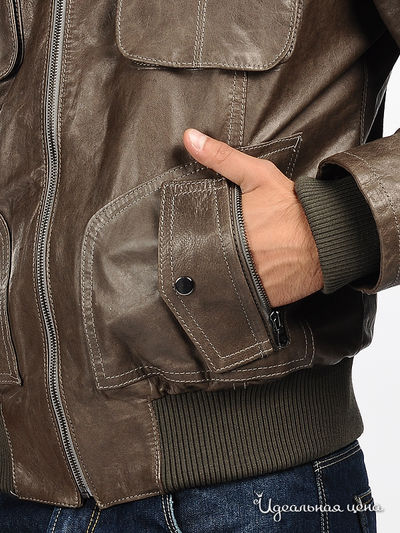 Куртка Pelle мужская, цвет коричневый