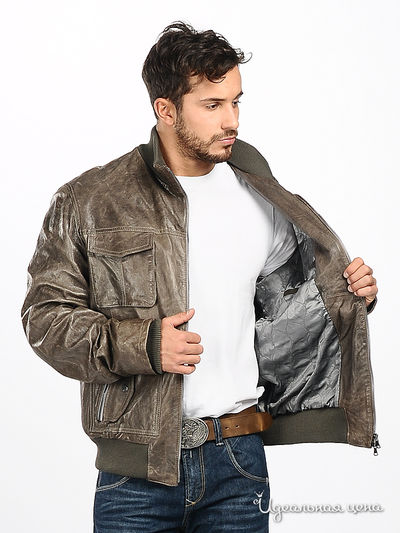 Куртка SFURS мужская, цвет светло-коричневый