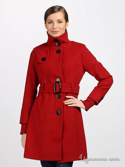 пальто Cavalini, цвет цвет красный