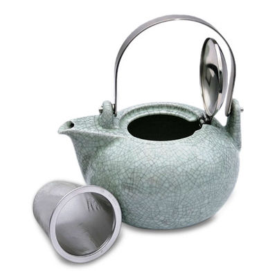 Чайник Cristel JUMBO, цвет серый, фарфор, 0,8л