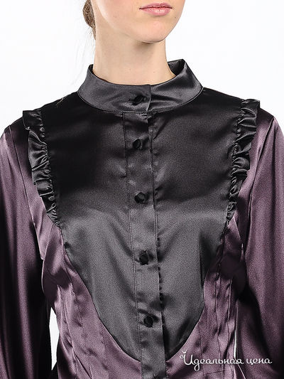 Блузка Marmalade женская, цвет темно-бордовый / темно-серый