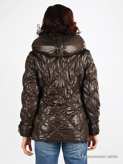 Куртка FRANCO VELLO&amp;INVOLO женская, цвет коричневый / синий
