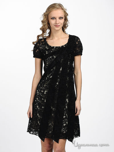 Платье Argent, цвет цвет черный / бежевый