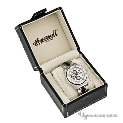 Часы Ingersoll мужские, цвет черно-серебристый