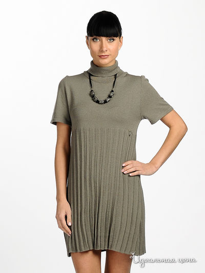 Платье Cristina Gavioli женское, цвет бежево-серый