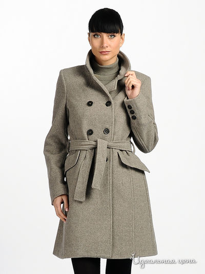 пальто Cristina Gavioli, цвет цвет серый
