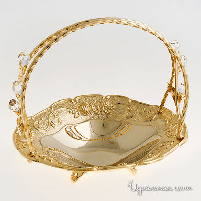Конфетница Svarovski Crystal, цвет золото