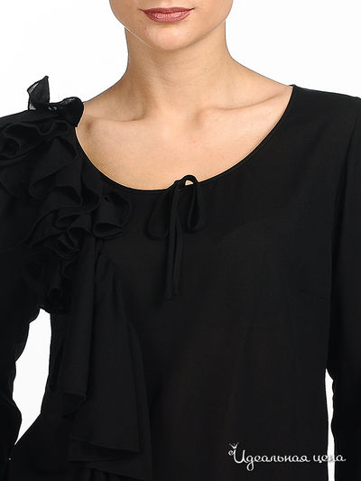 Блузка Cristina Gavioli женская, цвет черный