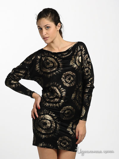Платье Scapa&Mariline, цвет цвет черный / коричневый