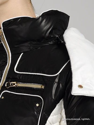 Куртка пуховая Snowimage женская, цвет черный / белый