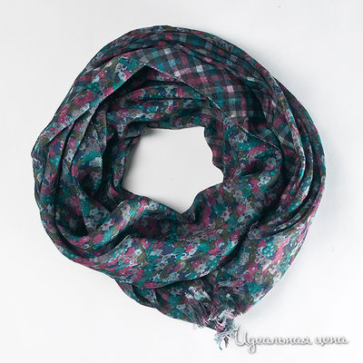 Палантин Laura Biagiotti шарфы, цвет цвет зеленый / фиолетовый