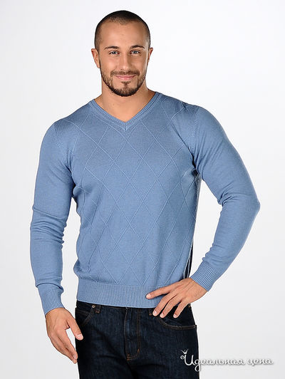 Пуловер Pezzo, цвет цвет голубой