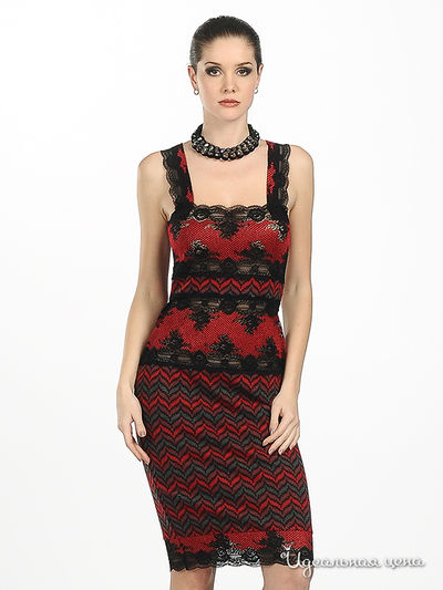 Платье Adzhedo, цвет цвет красный / черный
