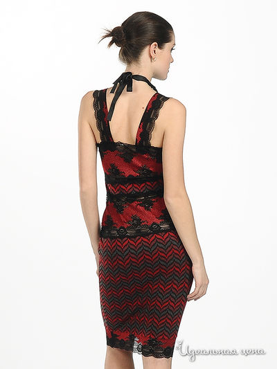 Платье Adzhedo женское, цвет красный / черный