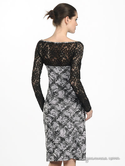 Платье Adzhedo женское, цвет черный / лиловый