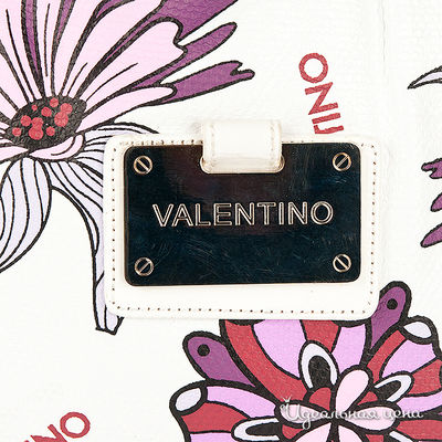 Сумка Valentino женская, цвет белый / принт цветы