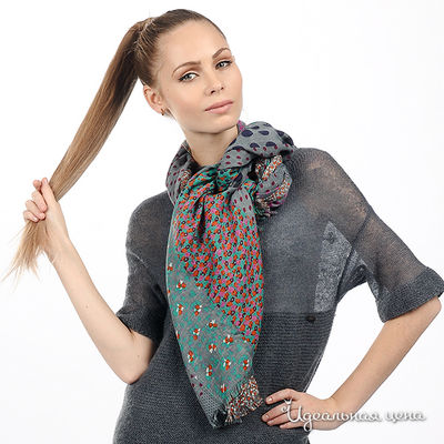 Палантин Laura Biagiotti шарфы, цвет цвет серый