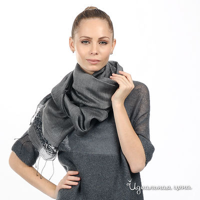 Палантин Laura Biagiotti шарфы, цвет цвет серый
