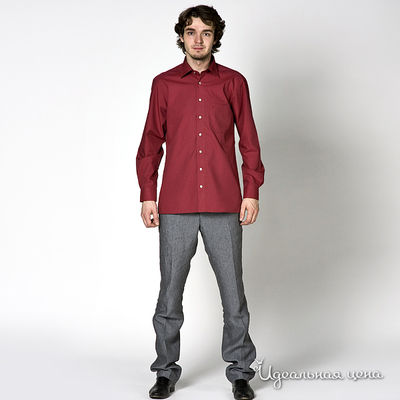 Рубашка Olimp мужская, цвет бордовый