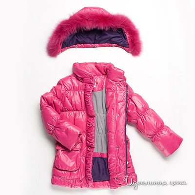 Пальто Snowimage для девочки, цвет малиновый