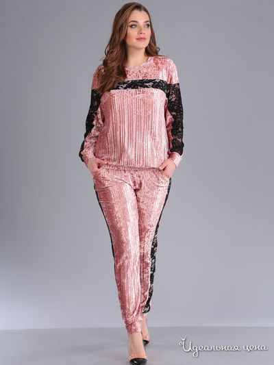 Костюм: джемпер, брюки Anastasia Mak, цвет розовый