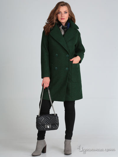 Пальто Anastasia Mak, цвет зеленый