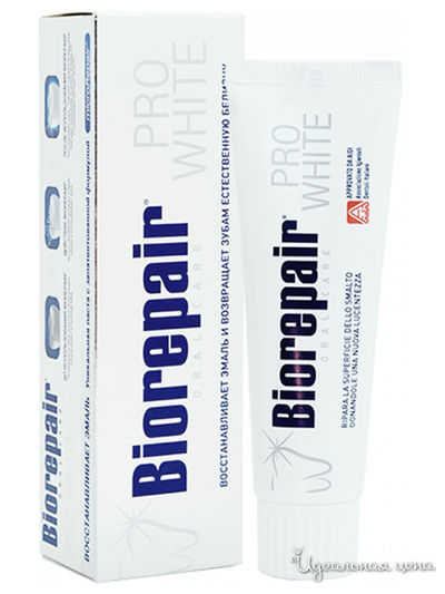Зубная паста, сохраняющая белизну эмали PRO White, 75 мл, BioRepair