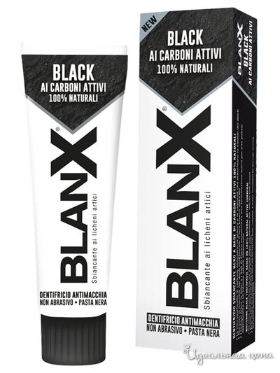 Зубная паста с углем BlanX Black Charcoal, 75 мл, Blanx