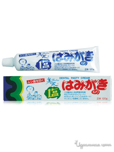Зубная паста для защиты от кариеса и зубного камня отбеливающая, солёная, 120 г, FUDO KAGAKU